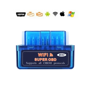 wifi blue OBD2 elm327 V1.5 автомобильный диагностический инструмент wifi Elm 327 1,5 автоматический сканер OBDII адаптер OBDII для Android/IOS/PC считыватель кодов elm 327 - Цвет: wifi blue