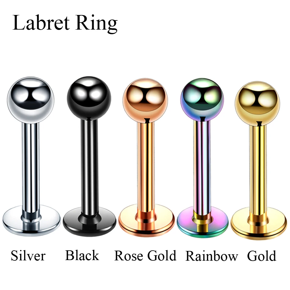 Кольцо со стальным пирсингом для губ стильное Ювелирное Украшение в форме