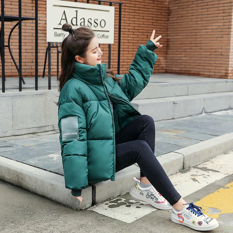Женская короткая куртка с хлопковой подкладкой Abrigos Mujer Invierno зимняя большого
