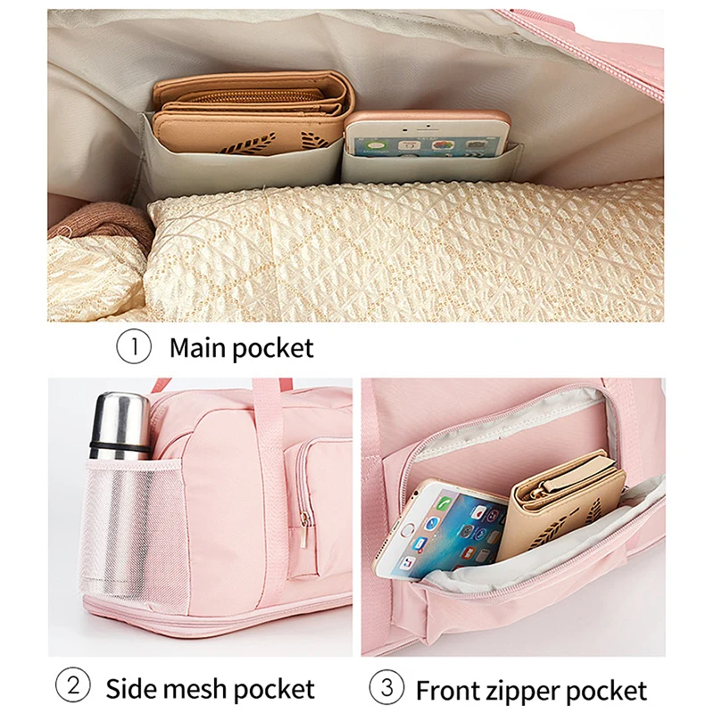 Sports Dry Wet Gym Bag Women Expanding Waterproof Training Handbag Yoga Sport Exercise Bags Workout Luggage Shoes Handbags X457B | Спорт и