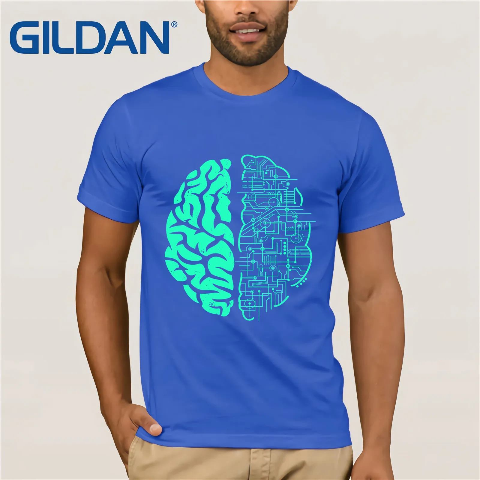 Футболка с абстрактным принтом анатомии человека мозговые нейроны летняя