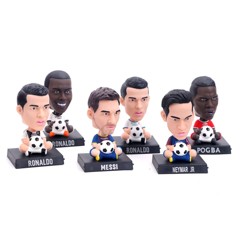 12cm Super Star Player Messi Ronaldo Lovely Bobble Head Figure Basketball Toys Sports Doll Phone Holder Good Quality 2019 |