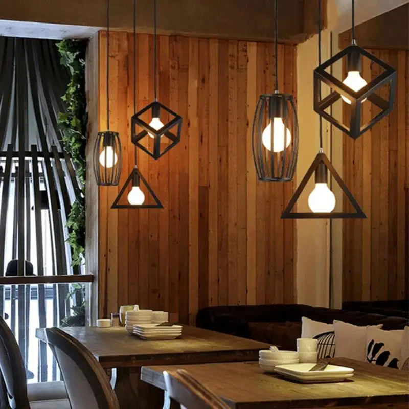 Подвесные светильники в скандинавском стиле промышленная винтажная лампа лофт