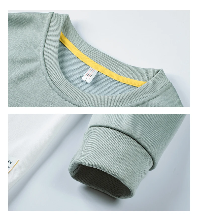 

New Arrivals Men's Autumn Hoodie Fashion Solid Casual Round Neck Pullover Hoodies