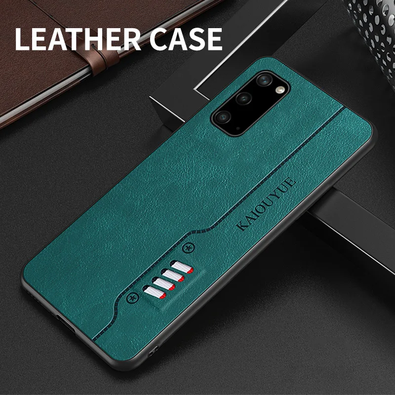 

Luxury Business Camera Lens Protection Silicone PU Leather Phone Case For Samsung Galaxy S20 FE Plus Back Cover Fundas Coque