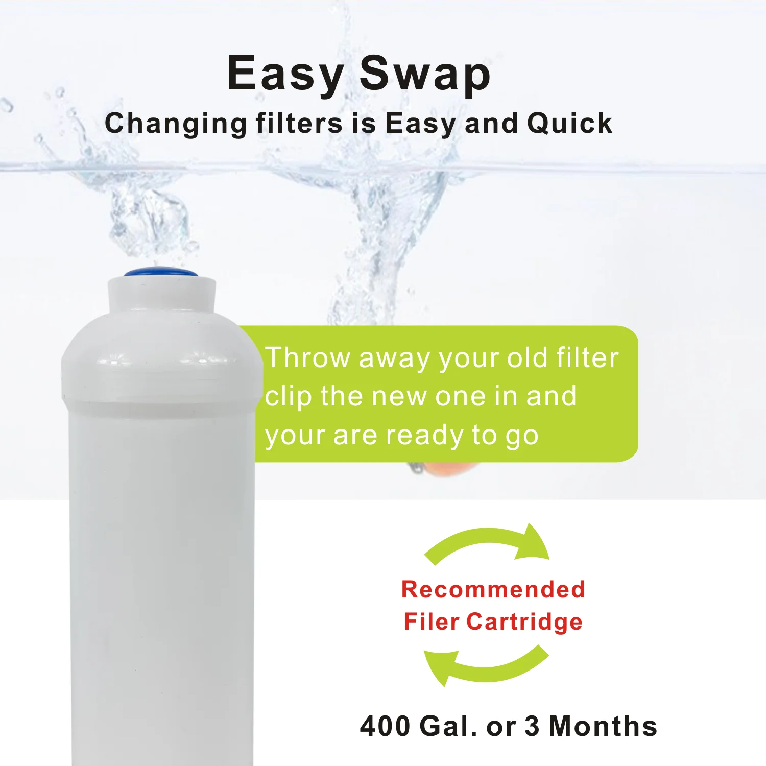 Сменный фильтр для воды деионизации встроенный полимерный фильтрующий картридж