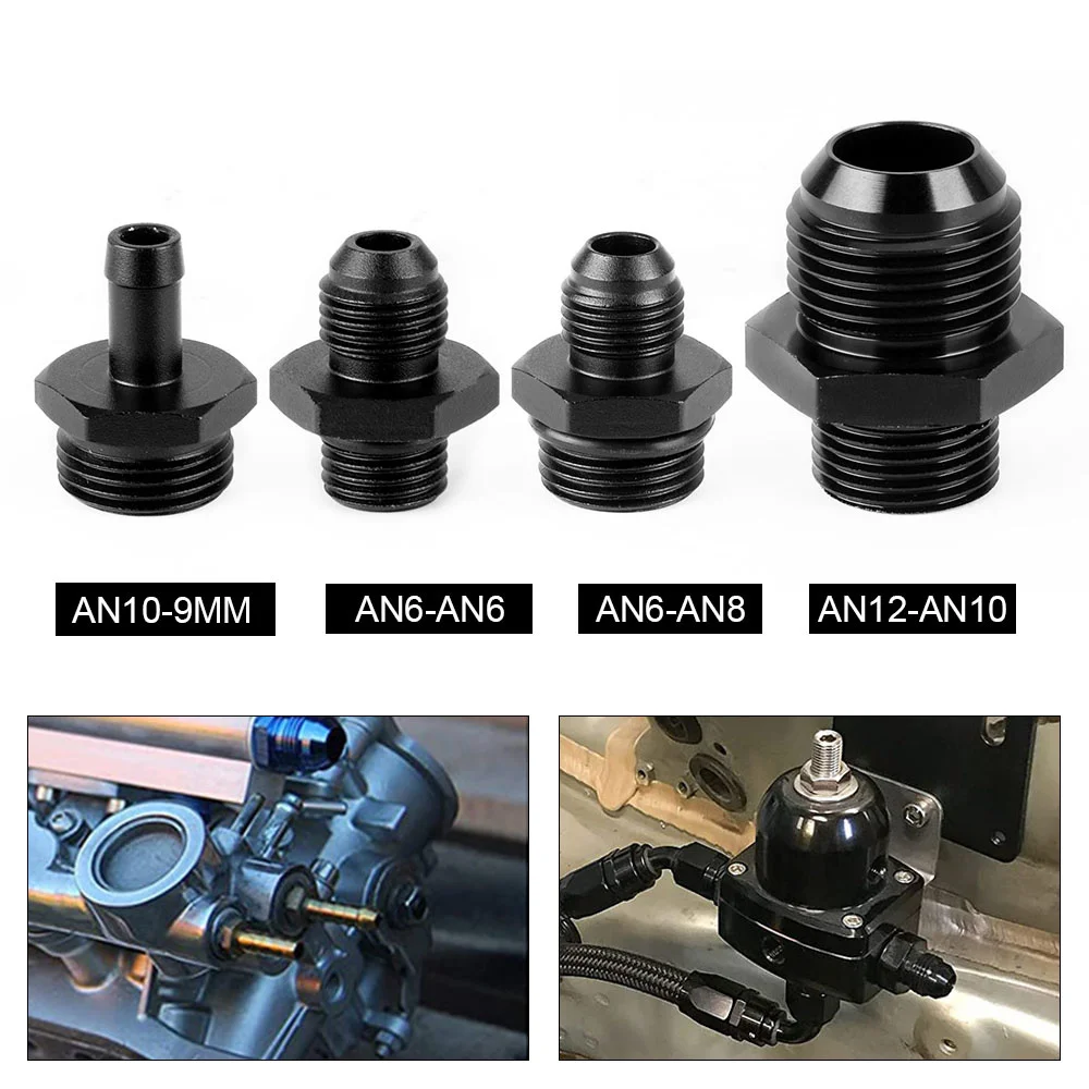 6061-6T Алюминиевый черный AN6-AN6 AN6-AN8 AN12-AN10 ORB уплотнительное кольцо | Автомобили и