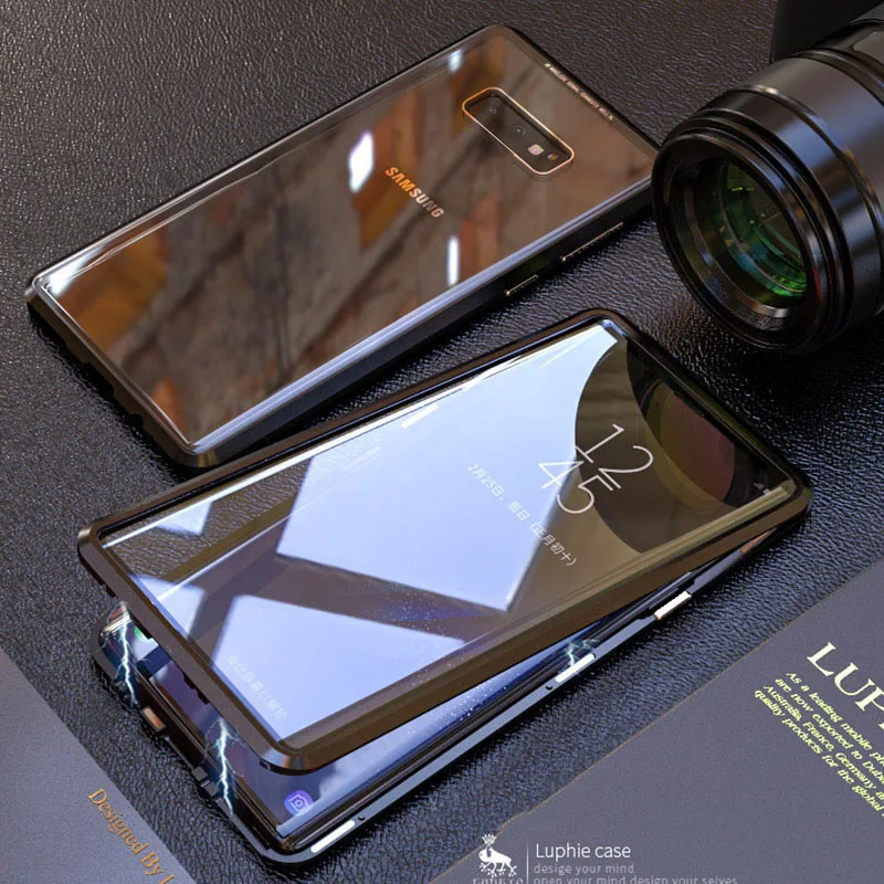 Double-sided Magnetic 360 Full Protect Case for Samsung galaxy A30 A40 A50 A60 A70 case |