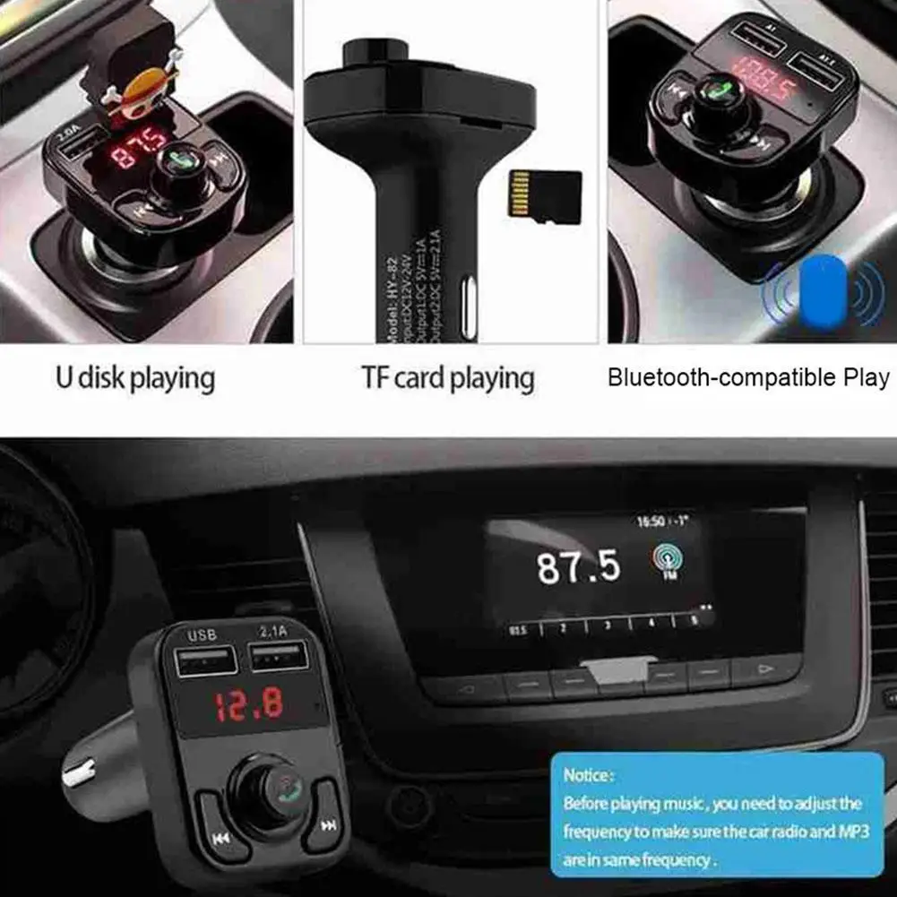 Автомобильный беспроводной Fm-трансмиттер G7w1 Bluetooth совместимый с mp3-приемником