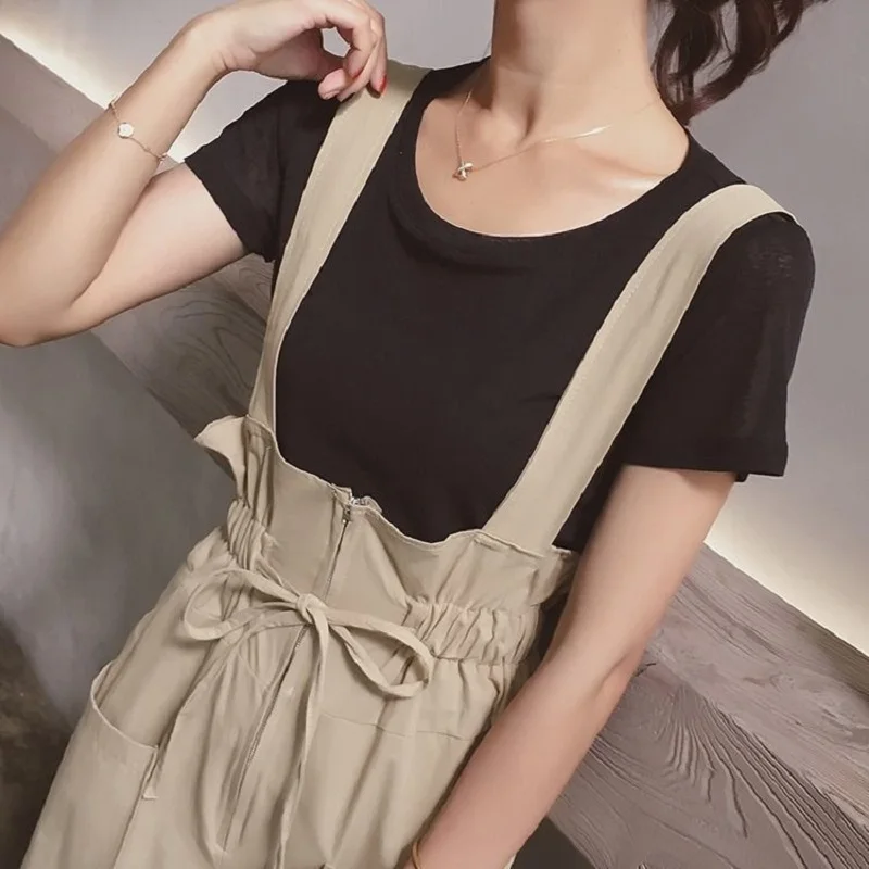 

women overalls summer/autumn female jumpsuits suspenders casual rompers college students overalls ankle-length pants