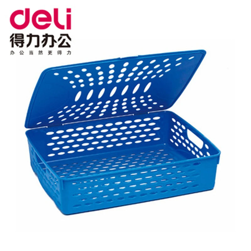 

DL Right 923 file basket A4 with cover document basket thickened plastic file box collection financial use Stationery office