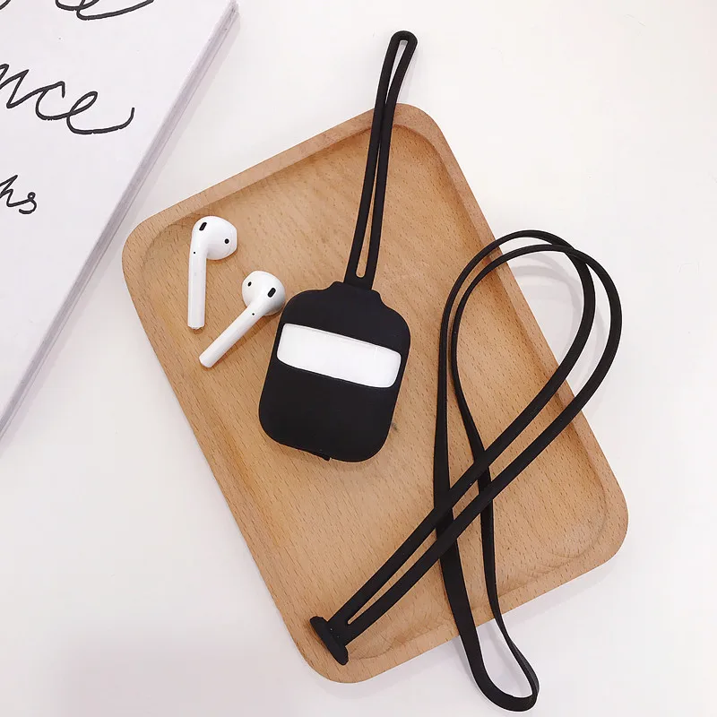 Силиконовый чехол для AirPod Bluetooth покрытие наушников Apple Air Pod защитный Аксессуары
