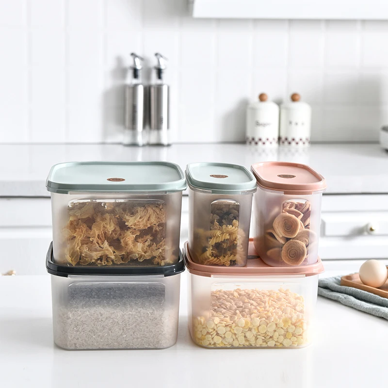 

Кухонный мини-холодильник, контейнер для хранения зерен, бобов, фруктов, герметичный Домашний Органайзер контейнер для пищевых продуктов, п...