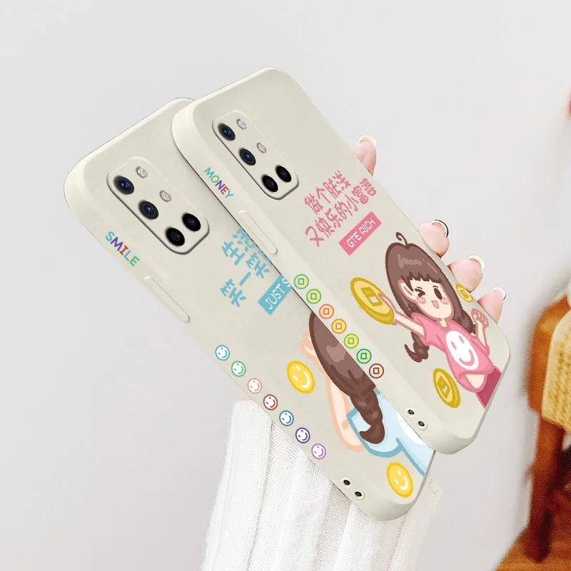 

Optimistic Girl Phone Case For Oneplus 8t 9 9pro 9r pro Liquid Silicone Cover