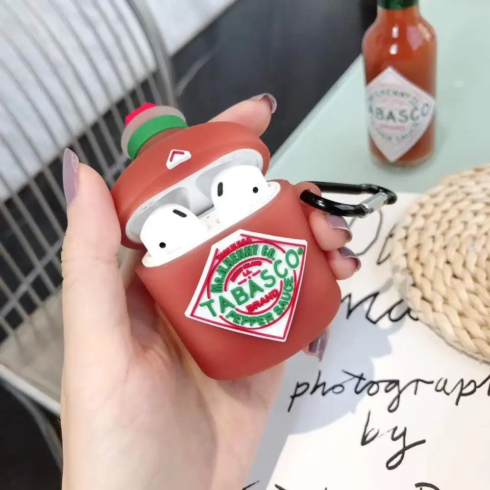 Чехол mcilhenny Tabasco для AirPods 1 2 pro мягкий силиконовый защитный чехол наушников |