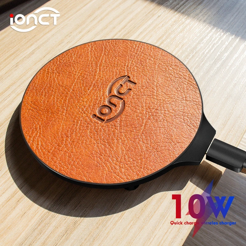 Беспроводное зарядное устройство iONCT 10 Вт для iPhone 11 pro X XR XS без проводов USB qi