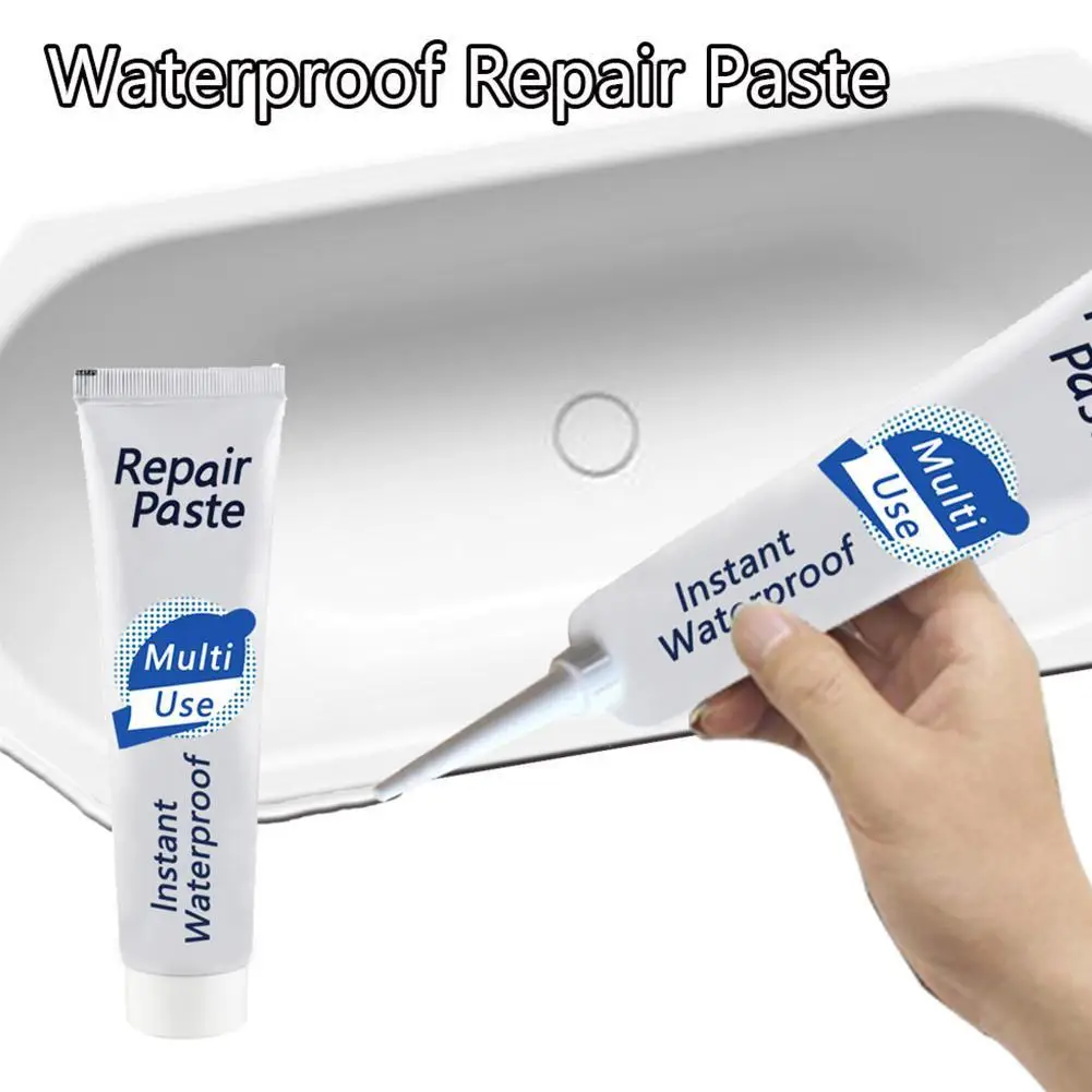 

White Waterproof Repair Cream Multifunctional Universal Paint Paste Repair Crack Wall Repair Adhesive Latex Gypsum Paint A2C3