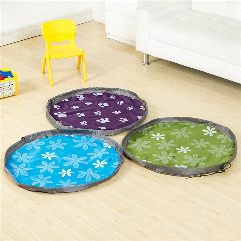 Круглая сумка для хранения игрушек 150 см портативный игровой коврик одеяло Lego