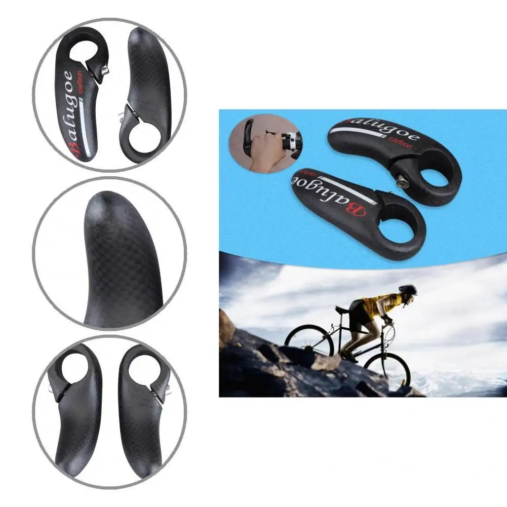 

1 Pair Reliable Black Long-lasting Carbon Fiber Bicycle Rest Bar for BMX Bike Bicycle Rest Handlebar Bike Vice Handlebar
