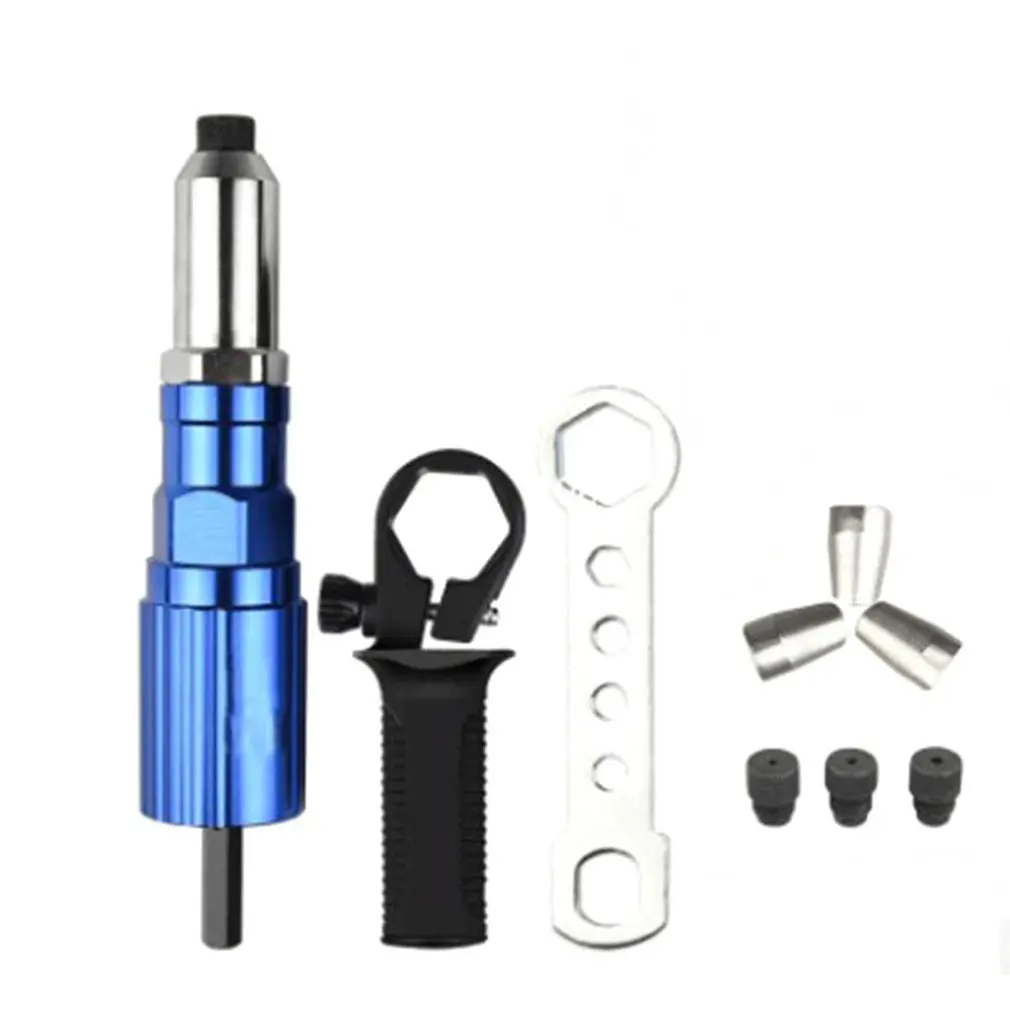 

Electric Rivet Gun 2.4mm-4.8mm Rivet Nut Gun Drill Bit Adapter T Carbon Steel Insert Nut Pull Rivet Tool