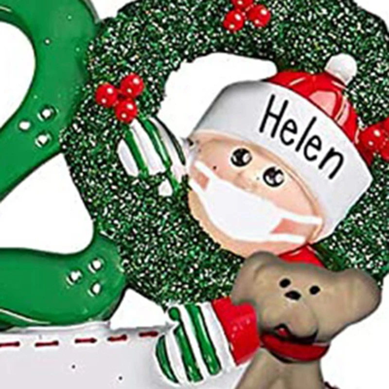 

4 Christmas Family Pendant Pendants DIY Name Blessings Resin Pendant