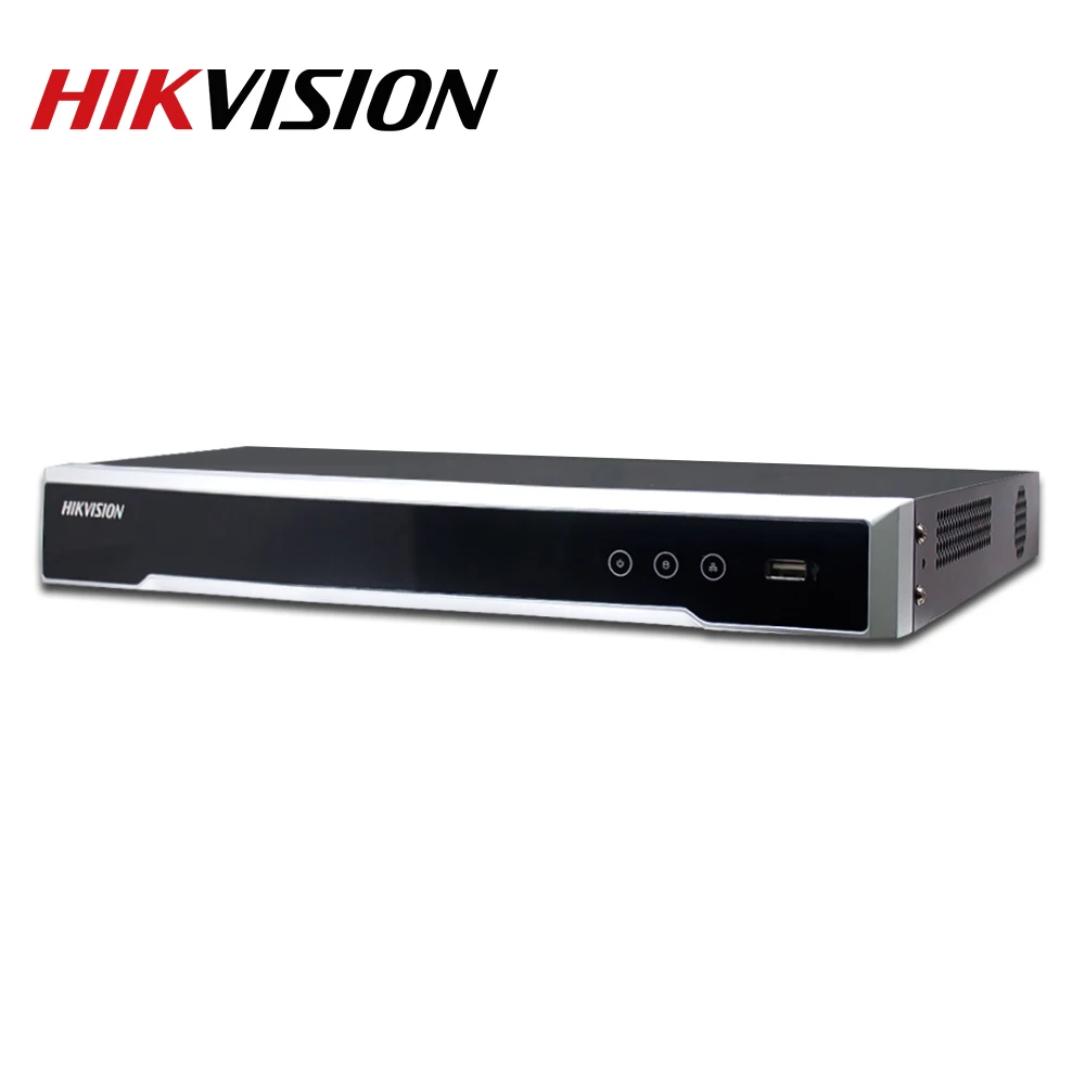 Billig Hikvision NVR Original 16CH 4K PoE Recoder DS-7616NI-K2/16P H.265 8mp Plug & Play Für IP Kamera Unterstützung Zwei-wege Audio HIK-CONNECT