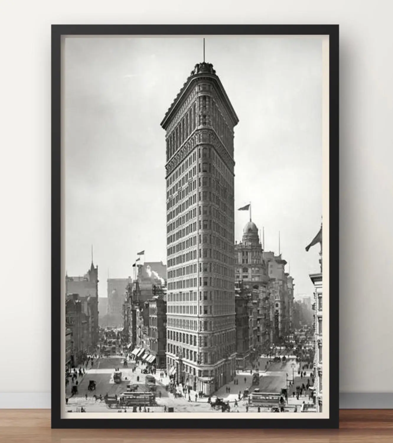 Билдинг 1903 Skybuilding экскурсия по городу плакат Винтаж из парусины в стиле ретро