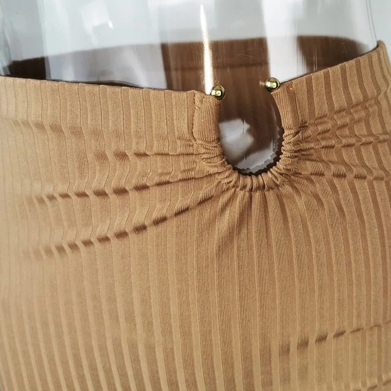 

Women Set Sexy 2 Piece Outfits Women Bodycon Dress Crop Top and Skirt Set Knitted Sheath Dresses Party Clothes Set 2020 Summer