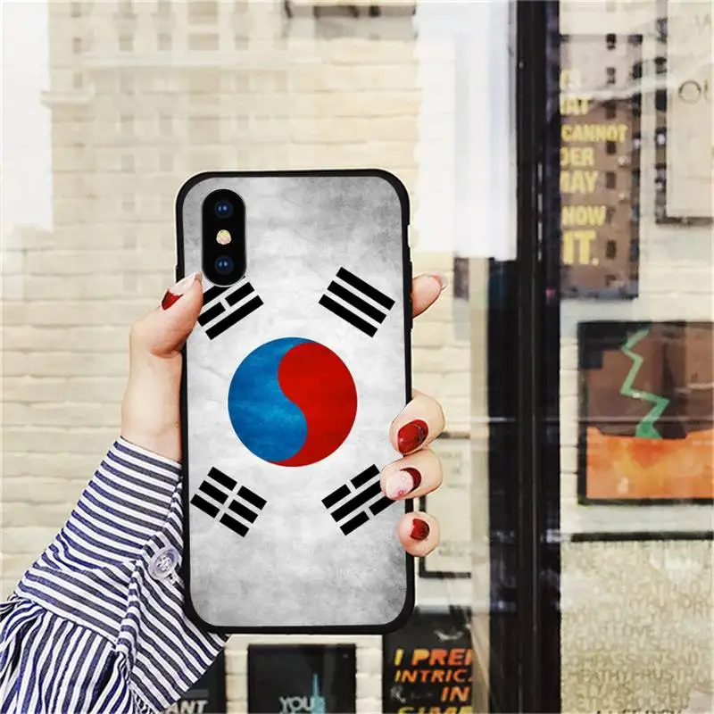 

South Korea Flag Phone Case for iPhone 11 12 pro MINI XS MAX 8 7 6 6S Plus X 5S SE 2020 XR