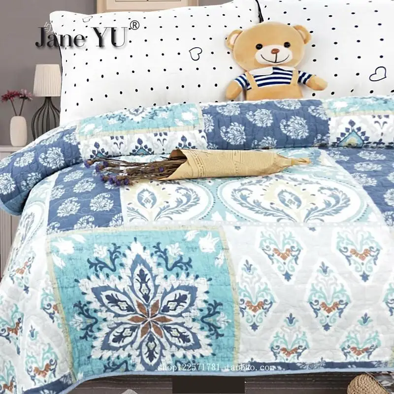 JaneYU 100% 210x230 см хлопок стеганый осенне-зимний лежак покрывало простыня | Дом и сад