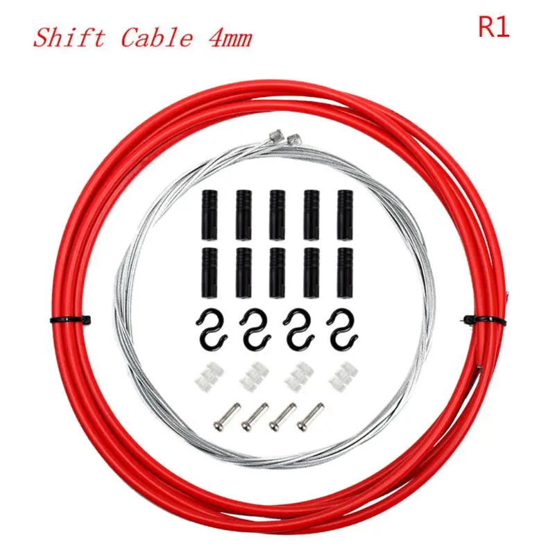 

4mm Bicycle Cable Shift Cables Housing Equipment MTB Mountain Road Bike 5mm Brake Cable Wire Cycling Parts