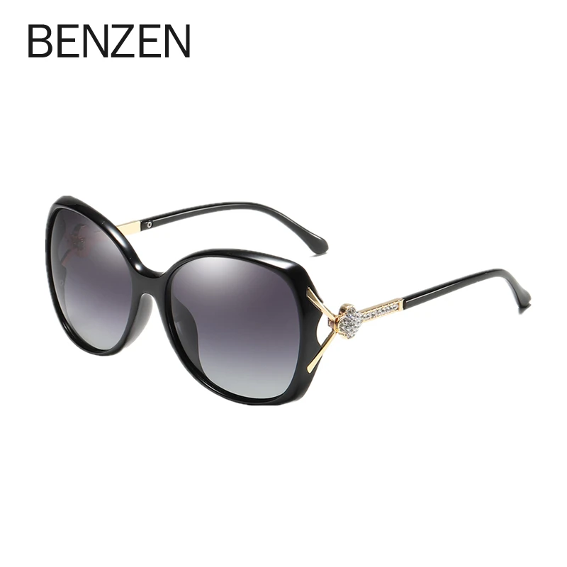 BENZEN, роскошные, стразы, солнцезащитные очки для женщин, фирменный дизайн, новинка, женские солнцезащитные очки, Ретро стиль, овальные оттенки, oulo, УФ-защита, 6615