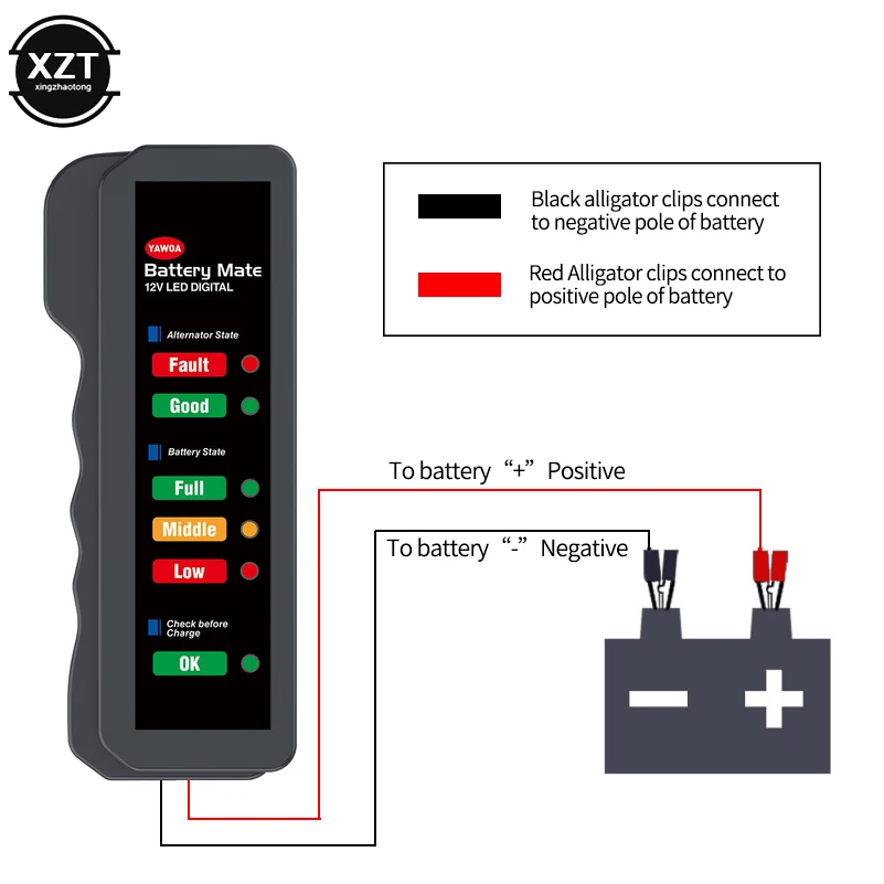 Цифровой анализатор автомобильных аккумуляторов 12 В | Автомобили и мотоциклы