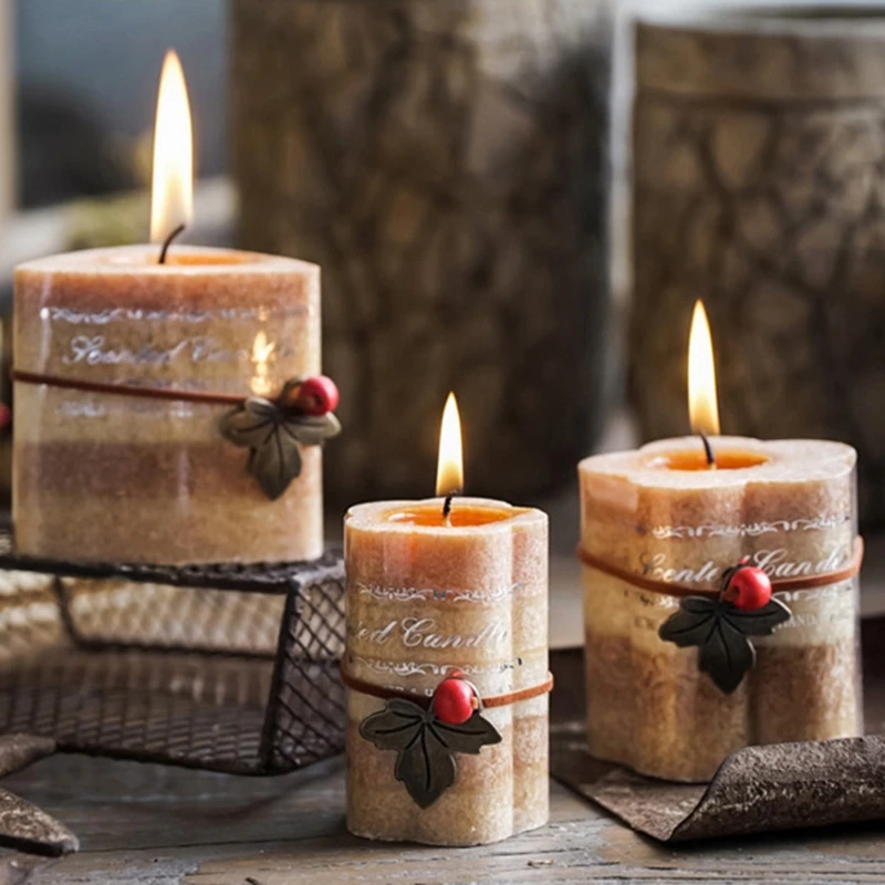 Scented Candle Wax Decorative Candles Table Photo Prop Birthday Gift Prefect for Meditation Stress | Дом и сад