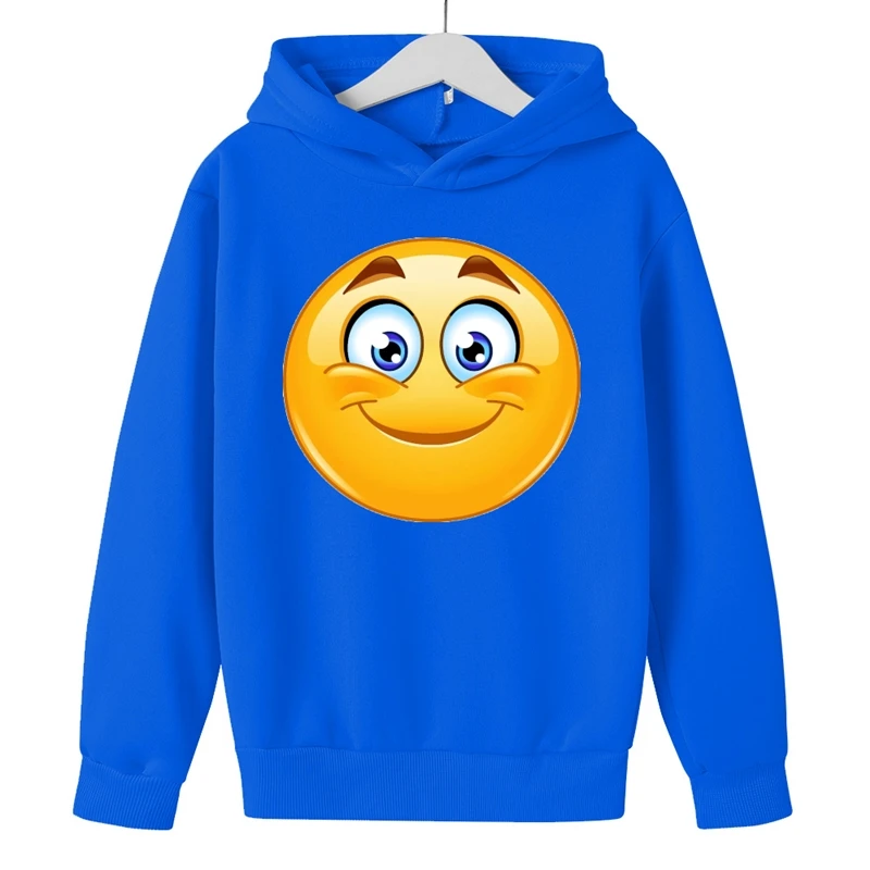 

Happy Smiley Cute Pleased Pattern Hoodi Childrens Girls Clothing Boys Hoodie Autumn Kid Gift Sweatshirt Casual child Costume Top