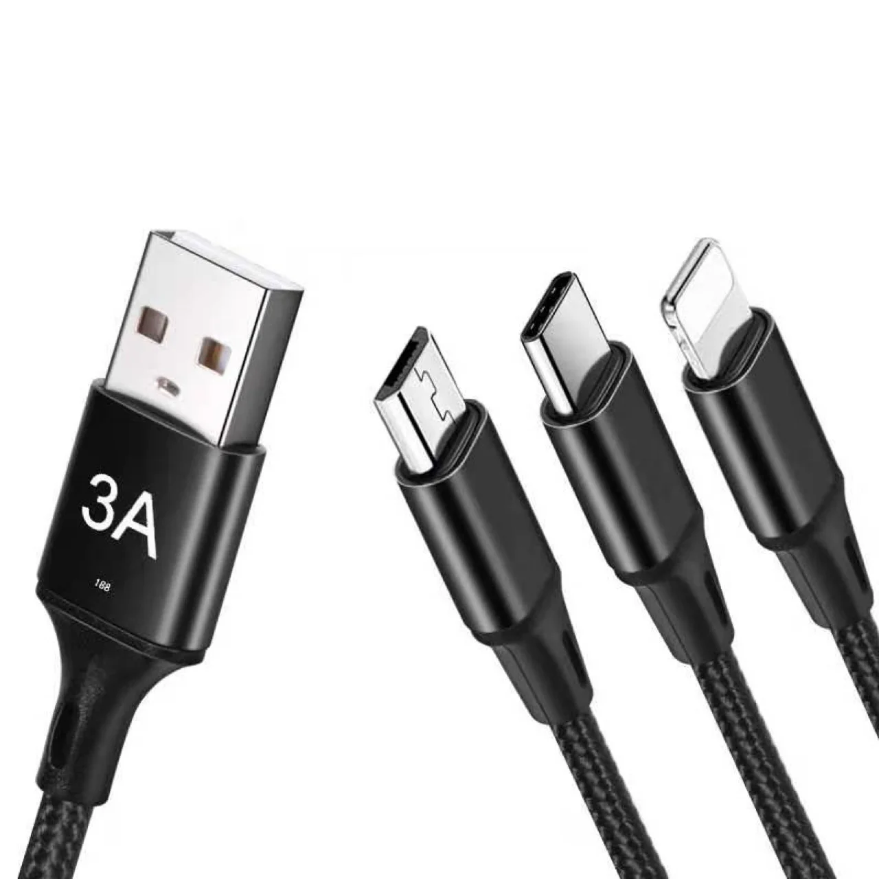 3 в 1 Тип C USB микро кабель 8 Pin мульти зарядное устройство для Samsung Xiaomi Huawei мобильный