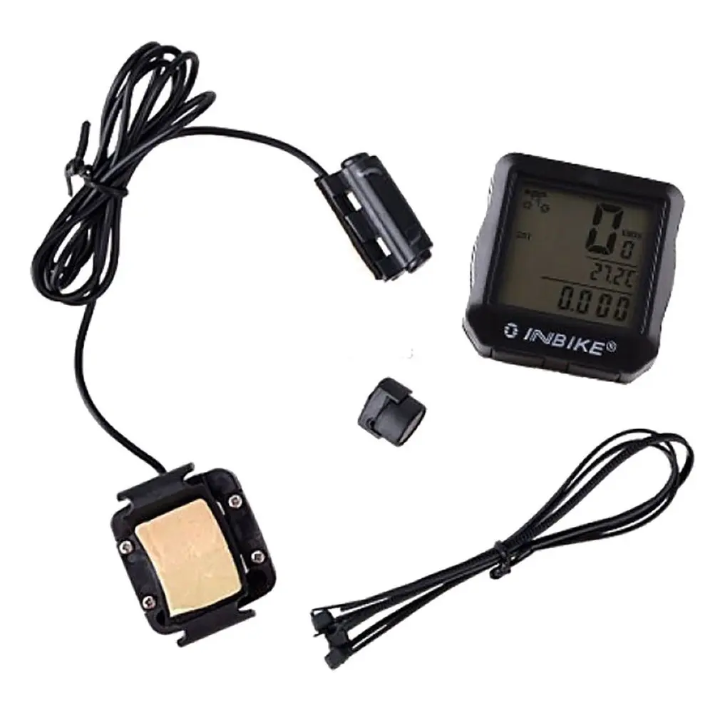 

INBIKE Wired Bicycle Odometer Waterproof Backlight LCD Digital Cycling Bike Computer Speedometer Suit for Most Bikes