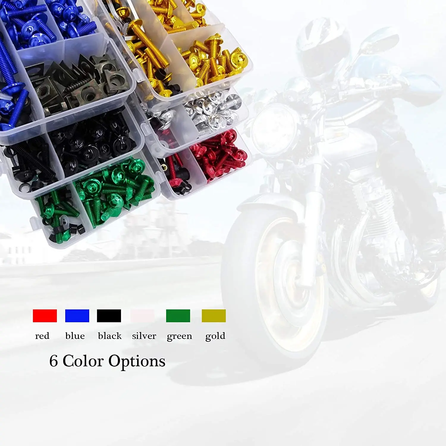 Комплект болтов для обтекателя мотоцикла винты кузова с ЧПУ M5 M6 полный зажим
