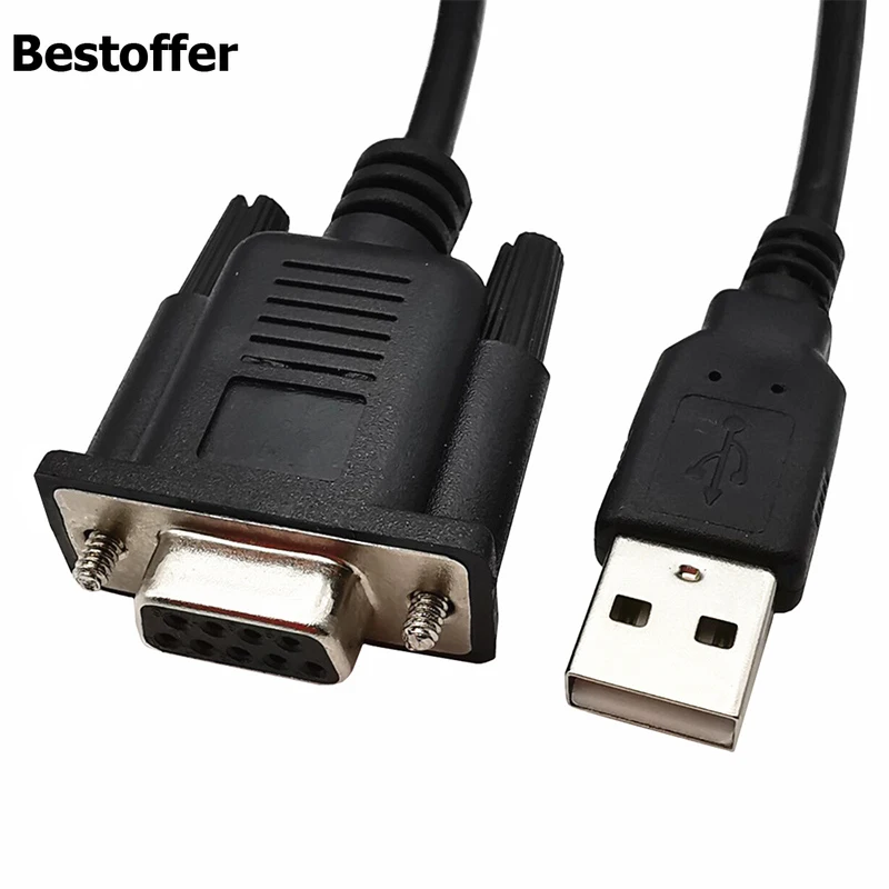 

RS232 DB9 9 контактный разъем для USB 2,0 A Мужской последовательный кабель 1,8 м