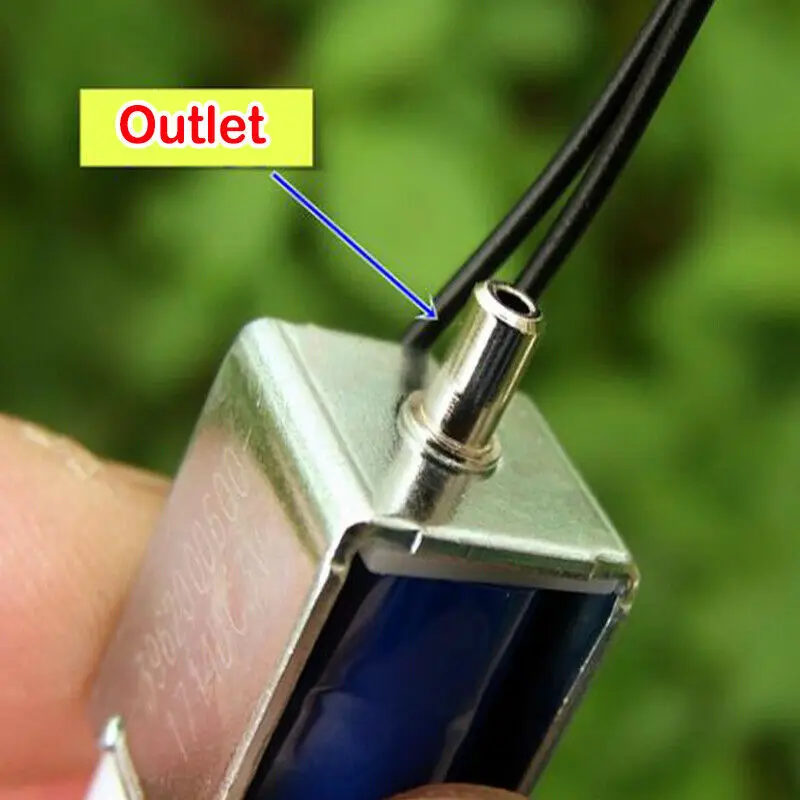 Электромагнитный клапан для воздушного насоса нормально открывающийся 3-5 в пост.