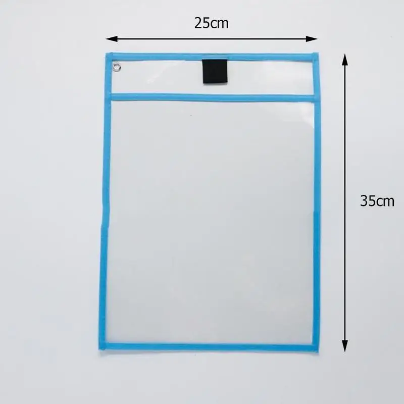 Creative Writable File Bag Folder Stationery Folder Making Children Dry Erase File Bag Pvc Dry Erase Bag Random Color