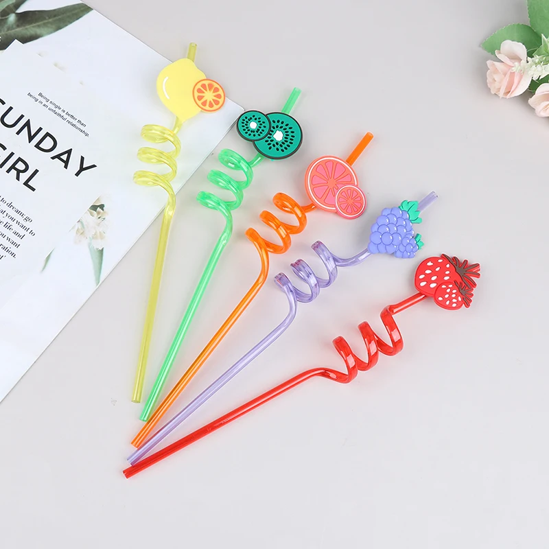 5 шт. многоразовые пластиковые соломинки для напитков | Дом и сад