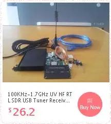 Наборы для творчества 100 кГц-1,7 ГГц UV HF RTL SDR USB тюнер приемник R820T RTL2832U+ R820T CW FM VHF UHF AM,(NFM, WFM), DSB, LSB