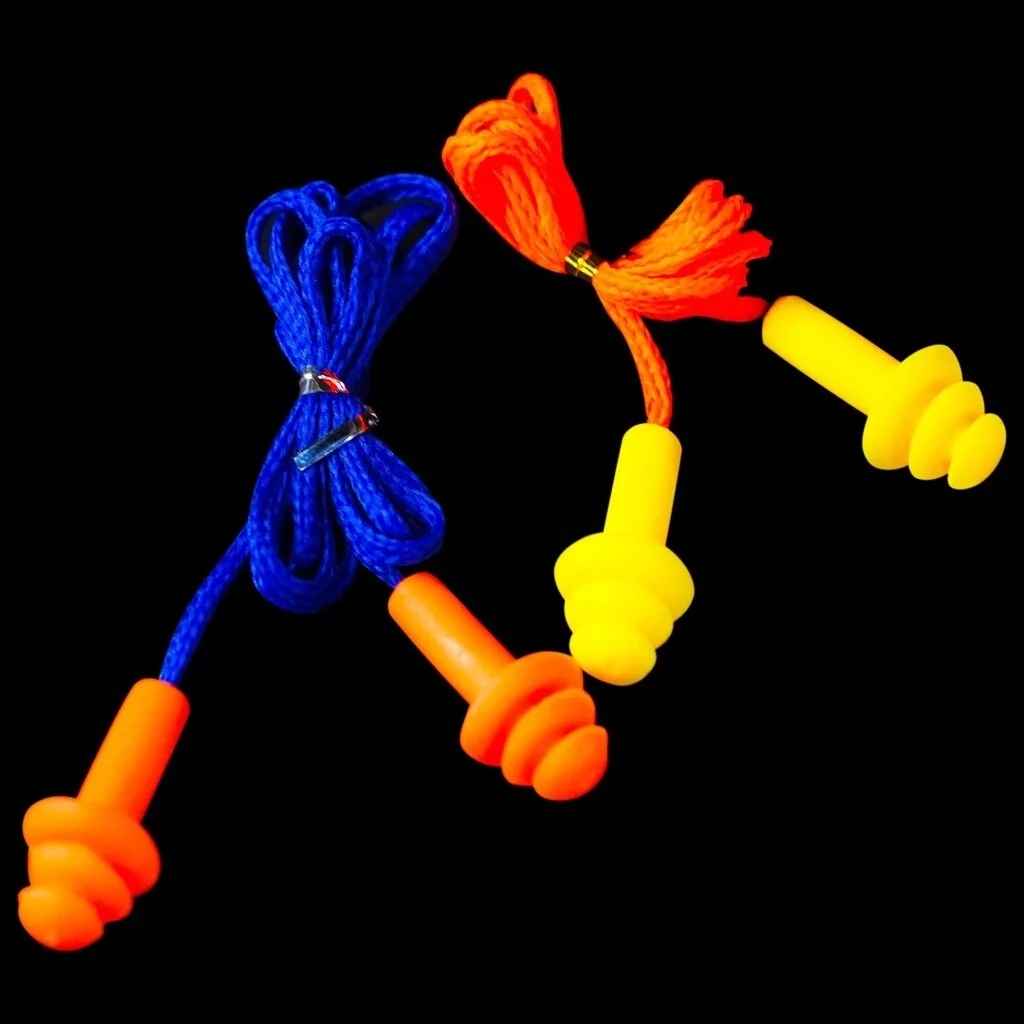 

Reusable Soundproof Earplugs Hard Case Noise Reduction Silicone Ear Plugs