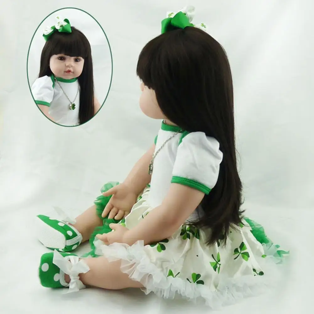 

Big Size 60CM Reborn Ttoddler Silicone Rebirth Dolls Girl Baby Newborn Dolls Children Gift Bonecas Brinquedos Bebe Doll Rebirth