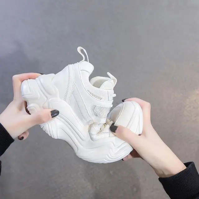 Женские кроссовки на вулканизированной подошве повседневные из натуральной