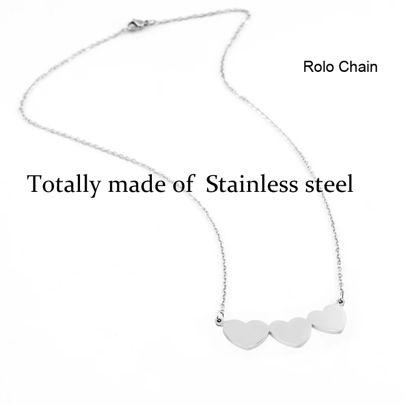 Чокер с тройным соединением в форме сердца для женщин женское ожерелье из