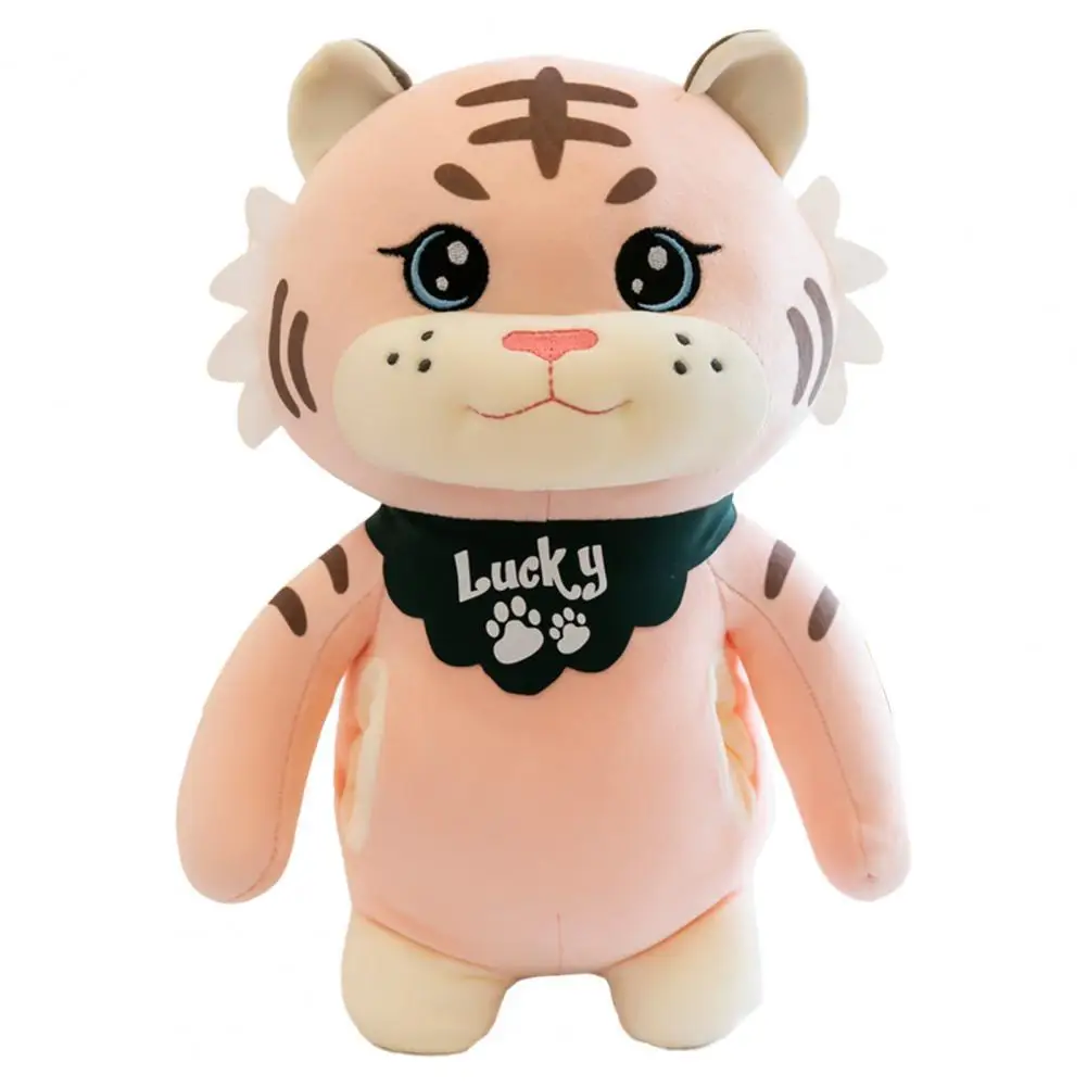

2021 New Creative Tiger Plush Doll Cute Expertly Crafted Fluffy Stuffed Animal 2 Colors Optional Sleeping Pillow for Home