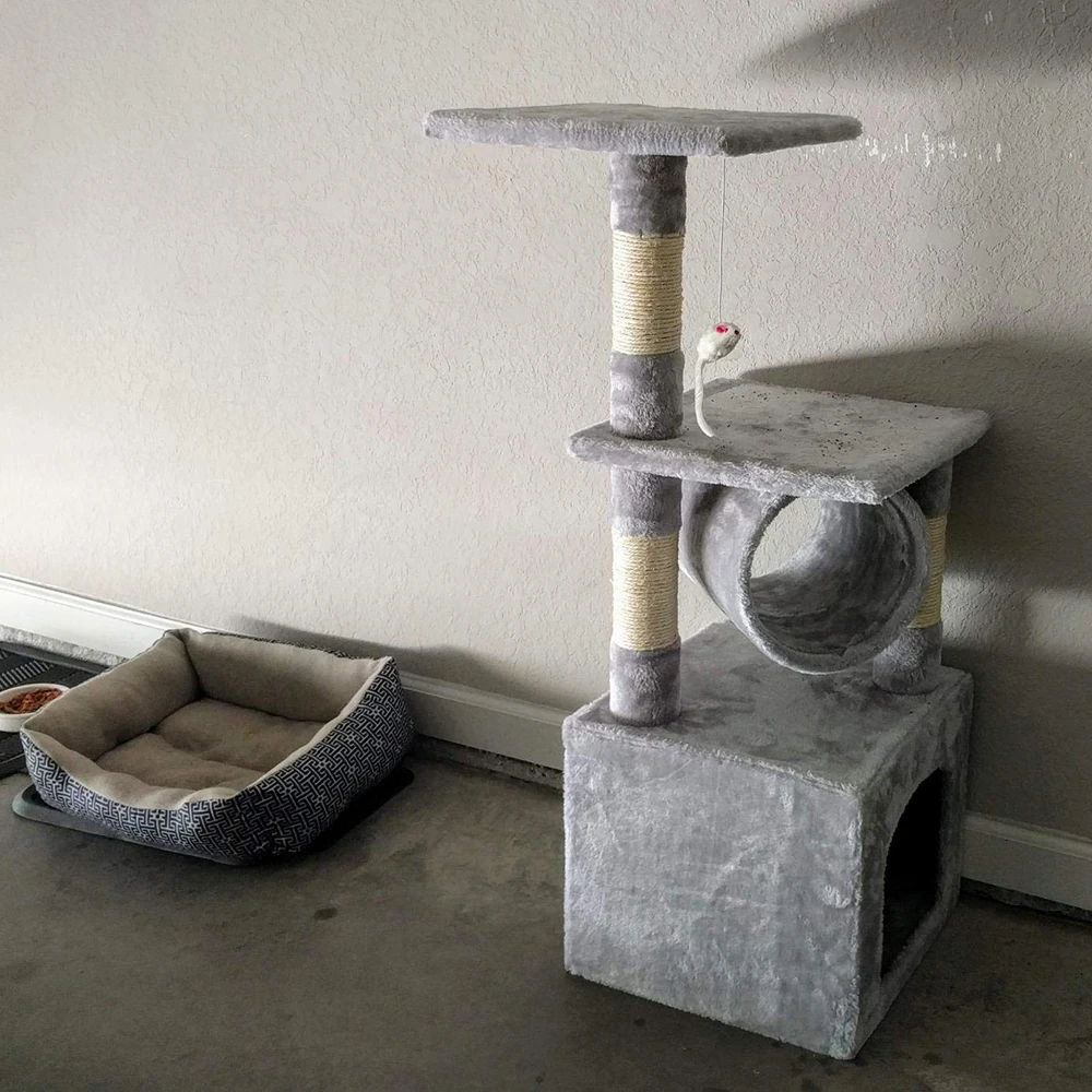 3" Deluxe Cat Tree Level, доска для царапания активности, дерево с когтеточками для котят