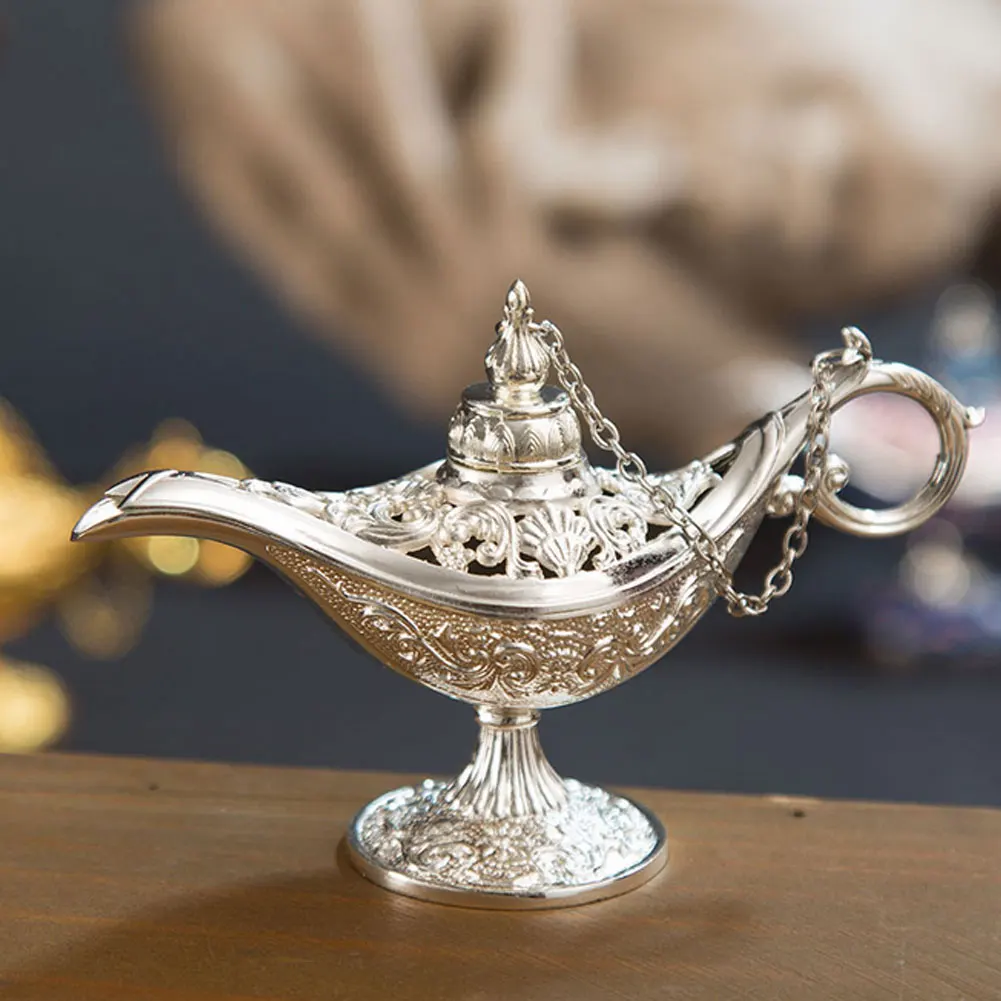 Бронзовый Волшебная лампы орнамент Курильницы металла с резным узором по